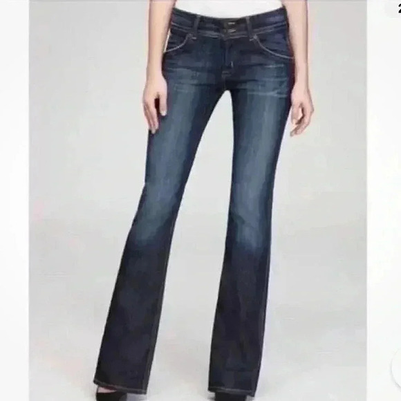 Hudson Jeans Denim - Hudson  Jeans Low Rise Dark Wash Bootcut Denim Blue Jeans Size 28